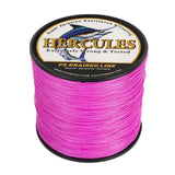 HERCULES 100M-2000M Pink 10lb-300lb PE Braided Fishing Line 8 Strands HERCULES