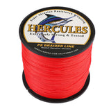 HERCULES 100M-2000M Red 10lb-300lb PE Braided Fishing Line 8 Strands HERCULES