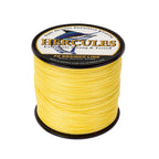 HERCULES 100M-2000M Yellow 6lb-100lb PE Braided Fishing Line 4 Strands HERCULES