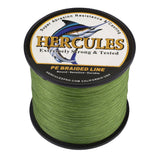 HERCULES 100M-2000M Army Green 10lb-300lb PE Braided Fishing Line 8 Strands HERCULES