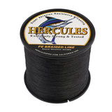 HERCULES 100M-2000M Black 10lb-300lb PE Braided Fishing Line 8 Strands HERCULES