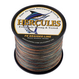 HERCULES 100M-2000M Camouflage 10lb-300lb PE Braided Fishing Line 8 Strands HERCULES