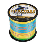 HERCULES 100M-2000M Multicolor 10lb-300lb PE Braided Fishing Line 8 Strands HERCULES