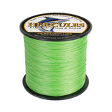 HERCULES 100M-2000M Fluorescent Green 10lb-300lb PE Braided Fishing Line 8 Strands HERCULES