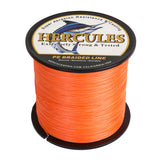 HERCULES 100M-2000M Orange 10lb-300lb PE Braided Fishing Line 8 Strands HERCULES