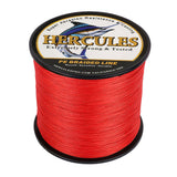 HERCULES 100M-2000M Red 10lb-300lb PE Braided Fishing Line 8 Strands HERCULES