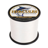 HERCULES 100M-2000M White 10lb-300lb PE Braided Fishing Line 8 Strands HERCULES
