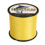 HERCULES 100M-2000M Yellow 10lb-300lb PE Braided Fishing Line 8 Strands HERCULES