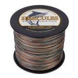 HERCULES 100M-2000M Camouflage 10lb-300lb PE Braided Fishing Line 8 Strands HERCULES