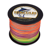HERCULES 100M-2000M Multicolor 10lb-300lb PE Braided Fishing Line 8 Strands HERCULES
