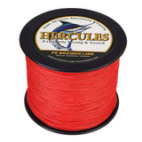 HERCULES 100M-2000M Red 10lb-300lb PE Braided Fishing Line 8 Strands HERCULES