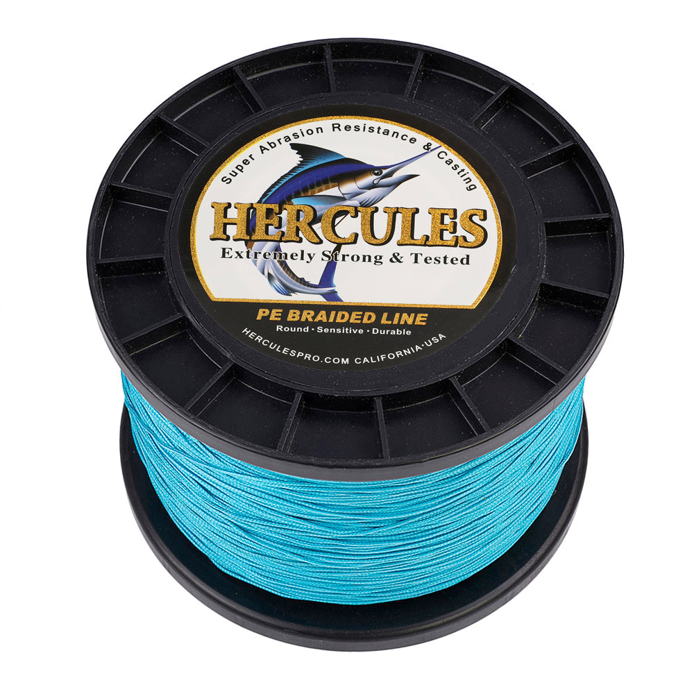 HERCULES 100M-2000M Blue 10lb-300lb PE Braided Fishing Line 8 Strands HERCULES