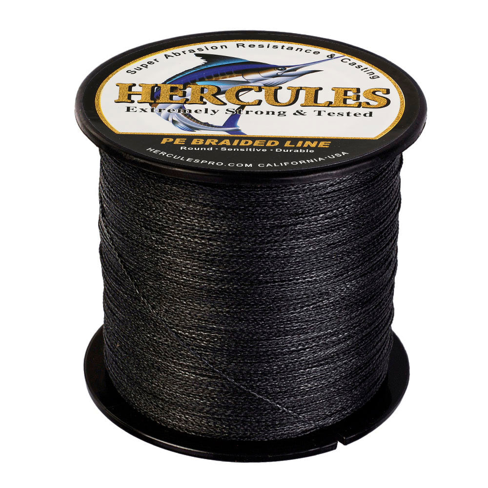HERCULES 100M-2000M Black 6lb-100lb PE Braided Fishing Line 4 Strands HERCULES