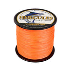 HERCULES 100M-2000M Orange 6lb-100lb PE Braided Fishing Line 4 Strands HERCULES