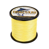 HERCULES 100M-2000M Yellow 6lb-100lb PE Braided Fishing Line 4 Strands HERCULES