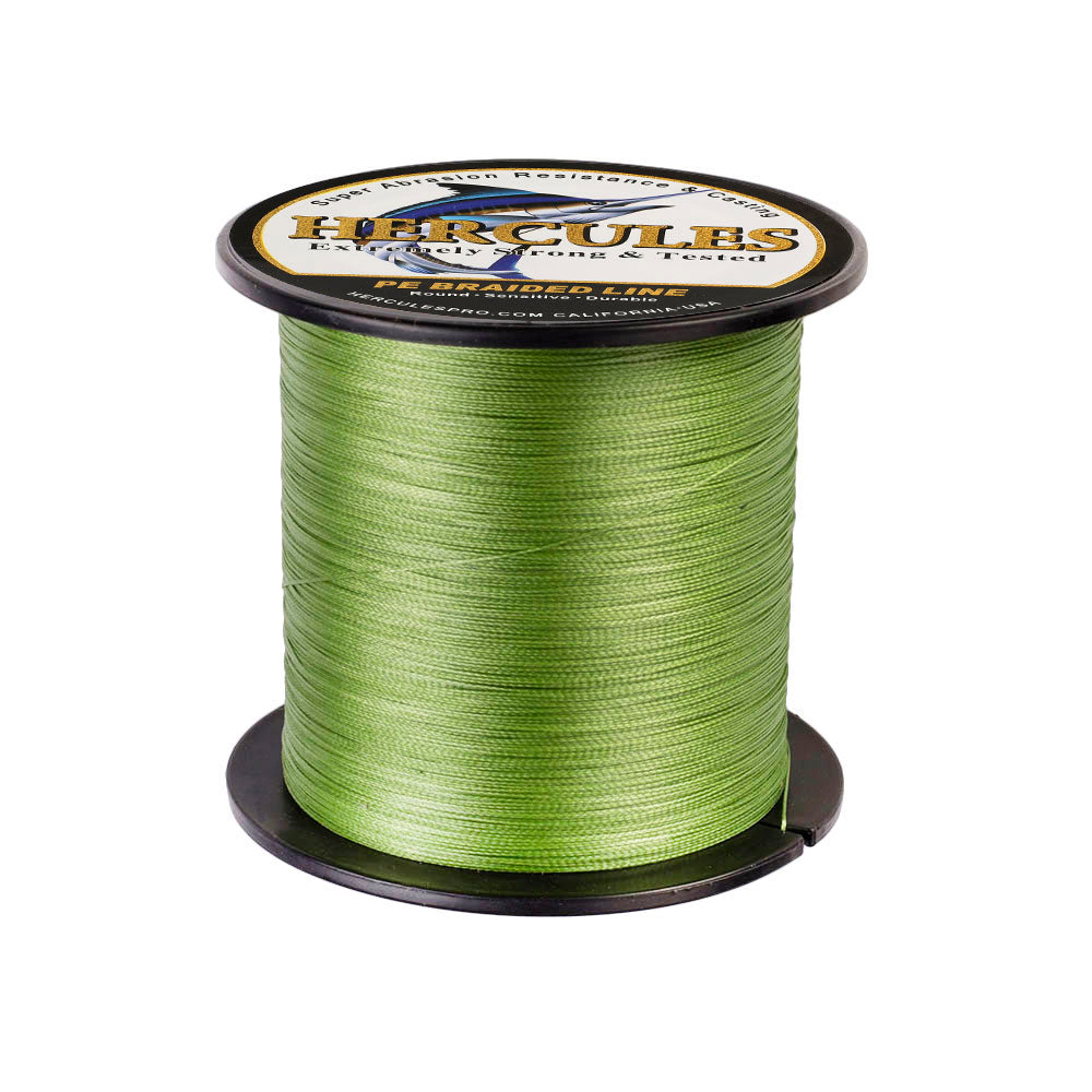 HERCULES 100M-2000M Army Green 6lb-100lb PE Braided Fishing Line 4 Strands HERCULES