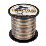 HERCULES 100M-2000M Camouflage 6lb-100lb PE Braided Fishing Line 4 Strands HERCULES