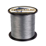 HERCULES 100M-2000M Grey 6lb-100lb PE Braided Fishing Line 4 Strands HERCULES