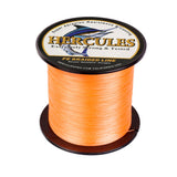 HERCULES 100M-2000M Orange 6lb-100lb PE Braided Fishing Line 4 Strands HERCULES