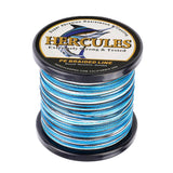 HERCULES 100M-2000M Blue Camo 6lb-100lb PE Braided Fishing Line 4 Strands HERCULES