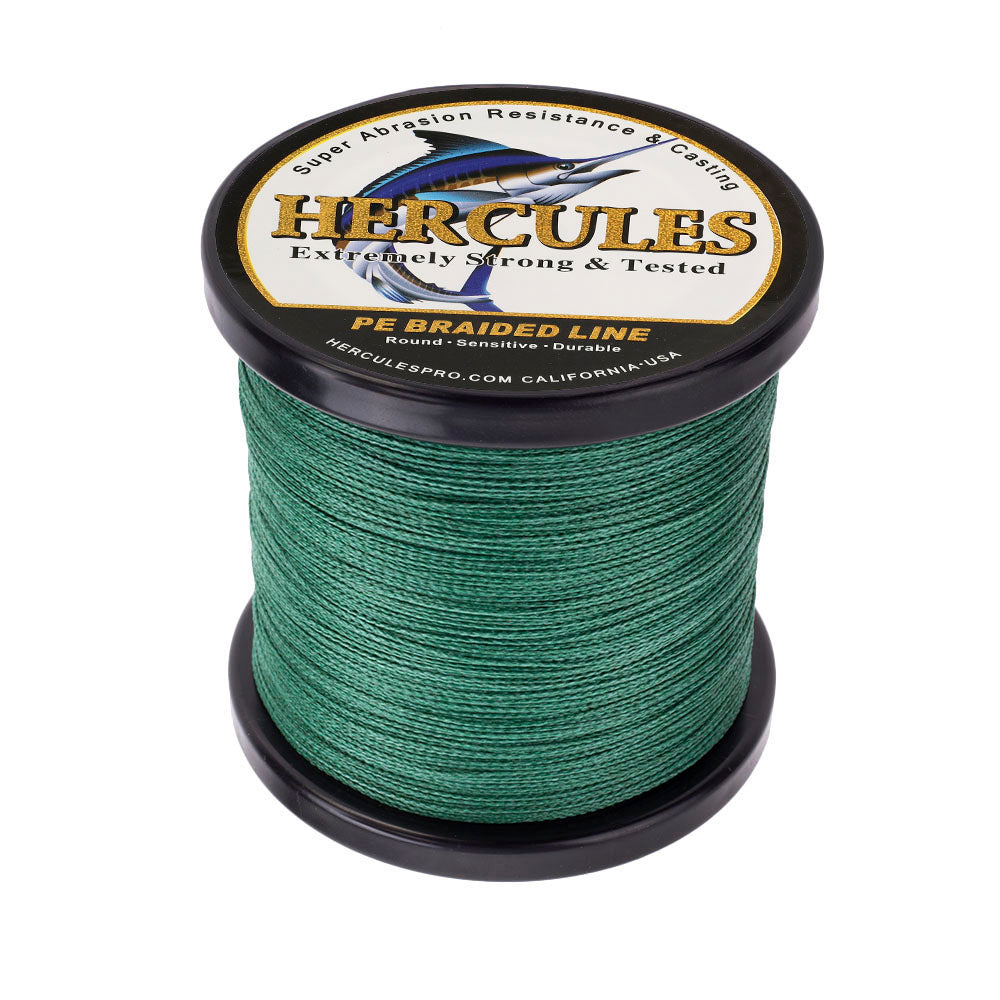 HERCULES 100M-2000M Green 6lb-100lb PE Braided Fishing Line 4 Strands HERCULES