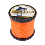 HERCULES 100M-2000M Orange 6lb-100lb PE Braided Fishing Line 4 Strands HERCULES