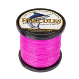 HERCULES 100M-2000M Pink 6lb-100lb PE Braided Fishing Line 4 Strands HERCULES
