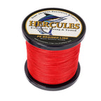 HERCULES 100M-2000M Red 6lb-100lb PE Braided Fishing Line 4 Strands HERCULES