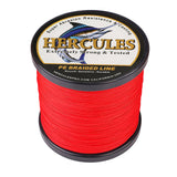 HERCULES 100M-2000M Red 10lb-300lb PE Braided Fishing Line 8 Strands HERCULES