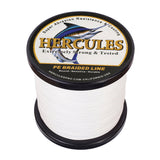 HERCULES 100M-2000M White 10lb-300lb PE Braided Fishing Line 8 Strands HERCULES