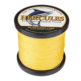 HERCULES 100M-2000M Yellow 10lb-300lb PE Braided Fishing Line 8 Strands HERCULES