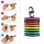 HERCULES Fly Fishing Tippet Pack of 3 with Fly Tippet holder 55 Yards HERCULES