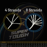 HERCULES SUPER TOUGH White Braided Fishing Line HERCULES