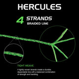 HERCULES 1000M 1094Yds White 6lb-100lb PE Braided Fishing Line 4 Strands HERCULES