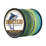 100M 109Yds Aqua Camo 6lb-100lb HERCULES PE Braid Fishing Line 4 Strands HERCULES