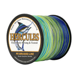 HERCULES 100M-2000M Aqua Camo 10lb-300lb PE Braid Fishing Line 8 Strands HERCULES