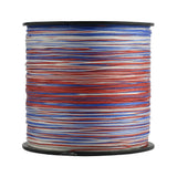 HERCULES 100M-2000M Patriotic Color 10lb-300lb PE Braid Fishing Line 8 Strands HERCULES