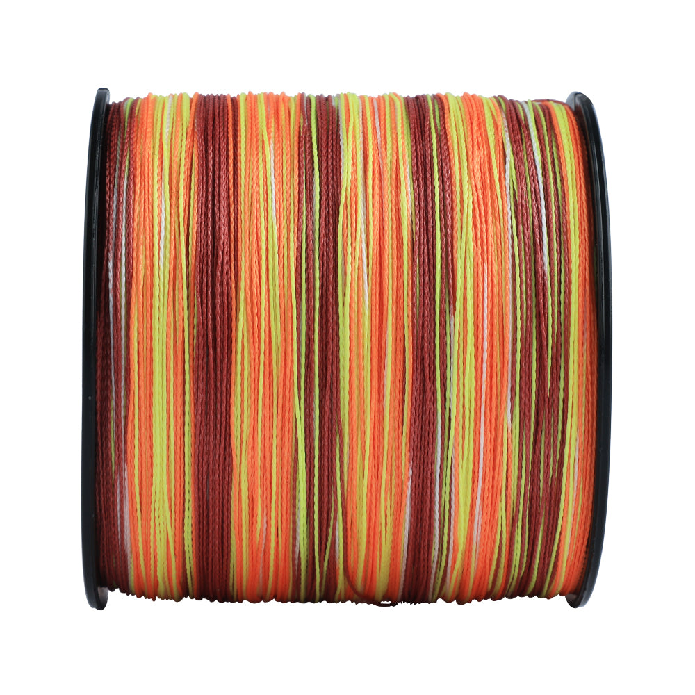 HERCULES 100M-2000M Fire Color 6lb-100lb PE Braid Fishing Line 4 Strands HERCULES