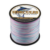 HERCULES 100M-2000M Pastel Tricolor 10lb-300lb PE Braid Fishing Line 8 Strands HERCULES