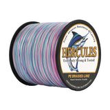 HERCULES 100M-2000M Pastel Tricolor 10lb-300lb PE Braid Fishing Line 8 Strands HERCULES