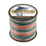 HERCULES 100M-2000M Aqua Camo 6lb-100lb PE Braid Fishing Line 4 Strands HERCULES