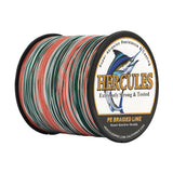 HERCULES 100M-2000M Aqua Camo 6lb-100lb PE Braid Fishing Line 4 Strands HERCULES