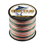 HERCULES 100M-2000M Mexico Camo 10lb-300lb PE Braid Fishing Line 8 Strands HERCULES