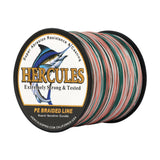 HERCULES 100M-2000M Mexico Camo 10lb-300lb PE Braid Fishing Line 8 Strands HERCULES
