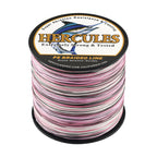 HERCULES 100M-2000M Pink Camo 6lb-100lb PE Braid Fishing Line 4 Strands HERCULES