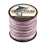 HERCULES 100M-2000M Pink Camo 6lb-100lb PE Braid Fishing Line 4 Strands HERCULES
