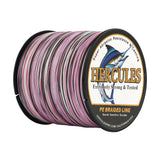 HERCULES 100M-2000M Pink Camo 6lb-100lb PE Braid Fishing Line 4 Strands HERCULES
