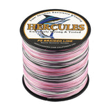HERCULES 100M-2000M Pink Camo 10lb-300lb PE Braid Fishing Line 8 Strands HERCULES
