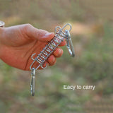 Stainless Steel Tent Spring Clips with Gourd Hooks HERCULES