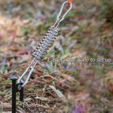 Stainless Steel Tent Spring Clips with Gourd Hooks HERCULES